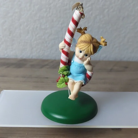 Little Kitchen Fairies Candy Cane Fairie By Enesco - Picture 1 of 9